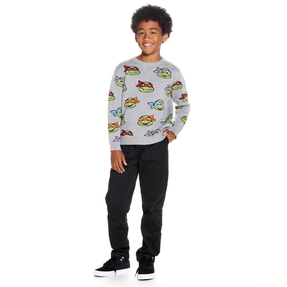 TMNT x Andy & Evan® Teenage Mutant Ninja Turtles Jacquard Sweater - Picture 3 of 5